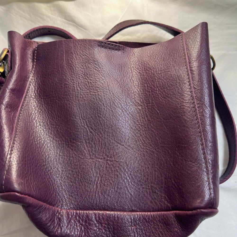 Portland leather plum  Leather Shoulder Bag